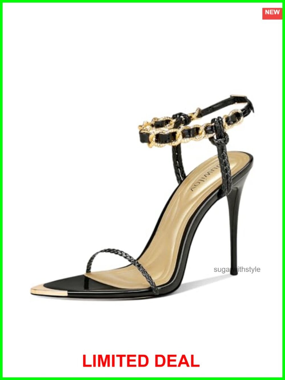 Women's Strappy Heeled Sandals Open Toe Stiletto High Heels